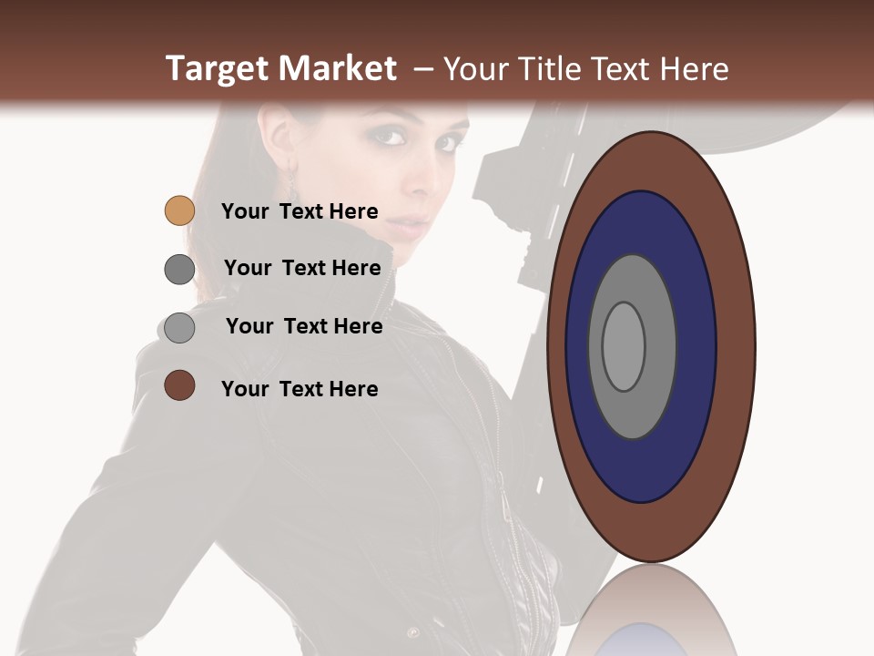 Graceful Pose Dress PowerPoint Template