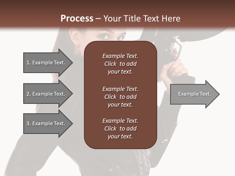 Graceful Pose Dress PowerPoint Template