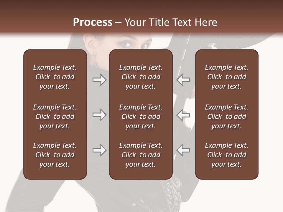 Graceful Pose Dress PowerPoint Template