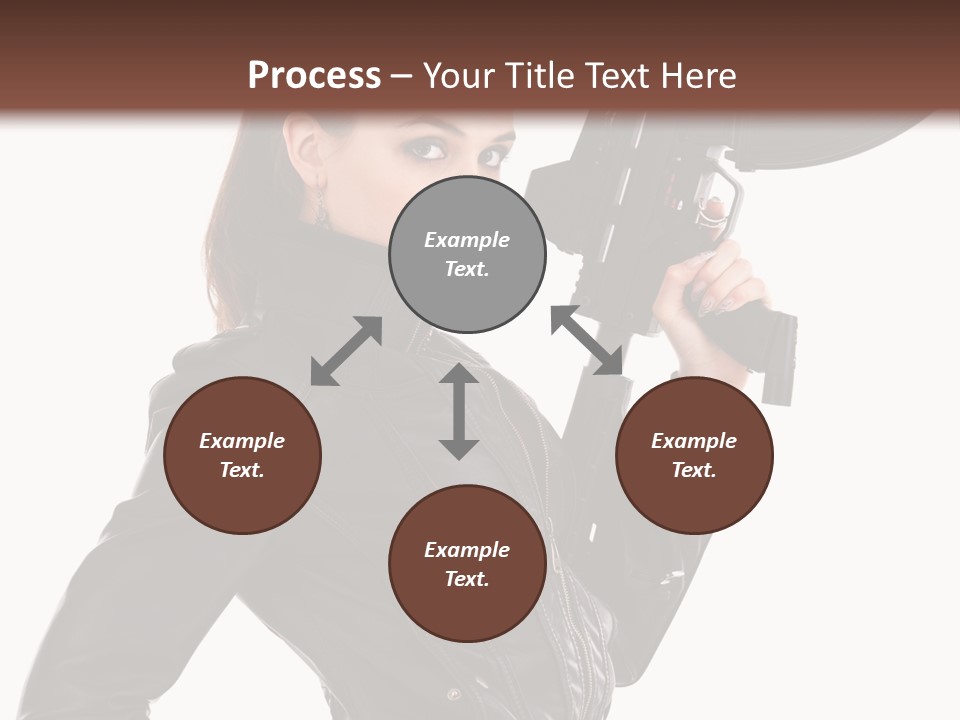 Graceful Pose Dress PowerPoint Template