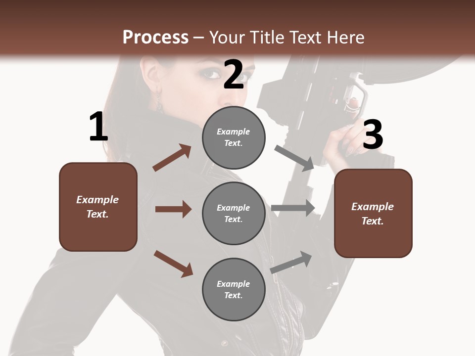 Graceful Pose Dress PowerPoint Template