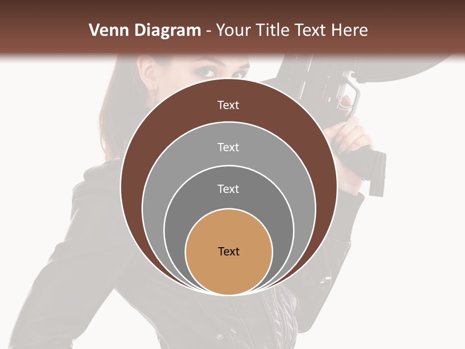 Graceful Pose Dress PowerPoint Template