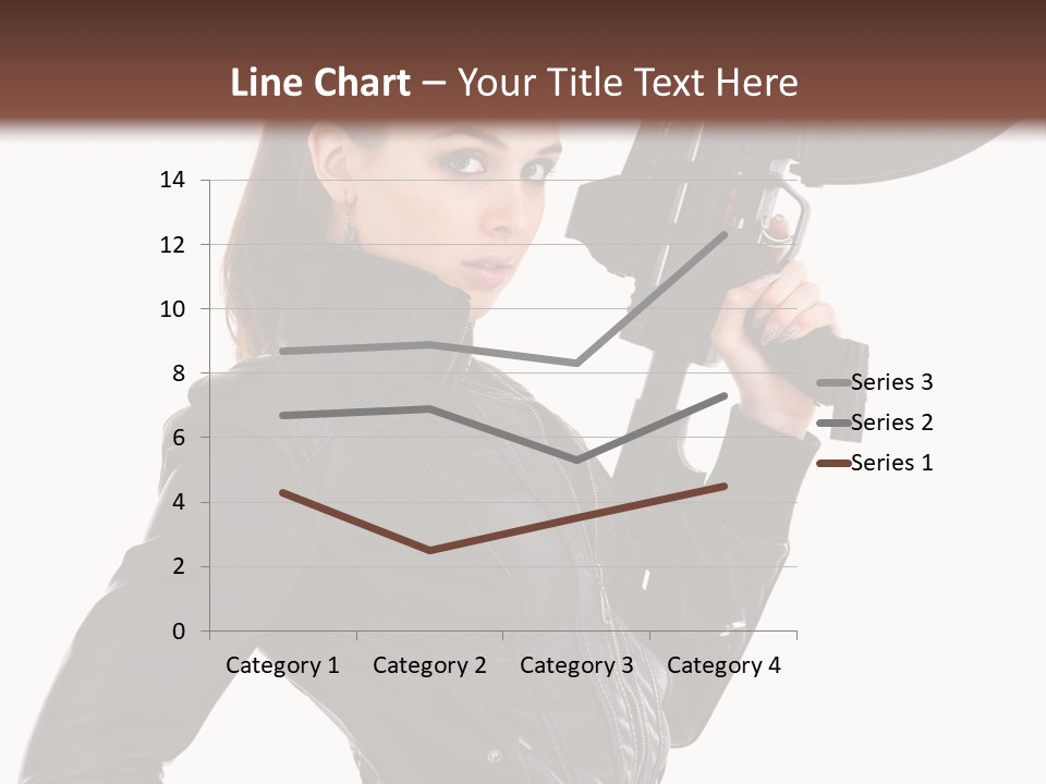 Graceful Pose Dress PowerPoint Template