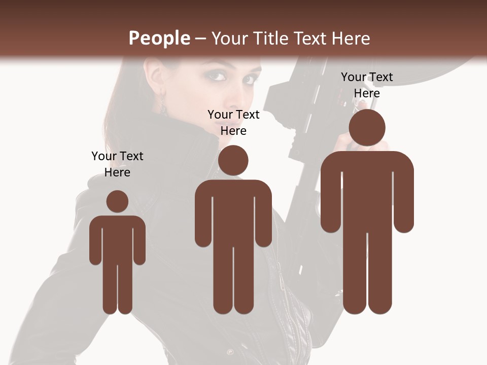 Graceful Pose Dress PowerPoint Template