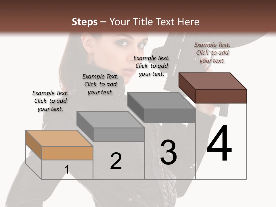 Graceful Pose Dress PowerPoint Template