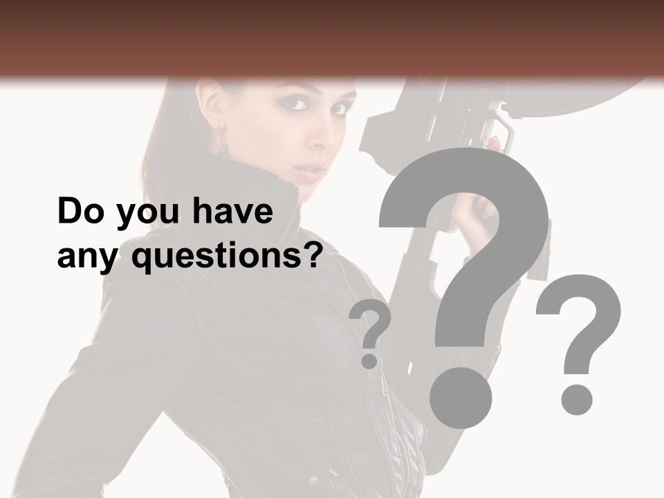 Graceful Pose Dress PowerPoint Template