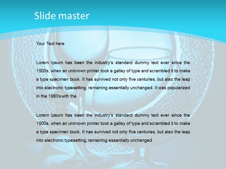 Dinner Thin Glass PowerPoint Template