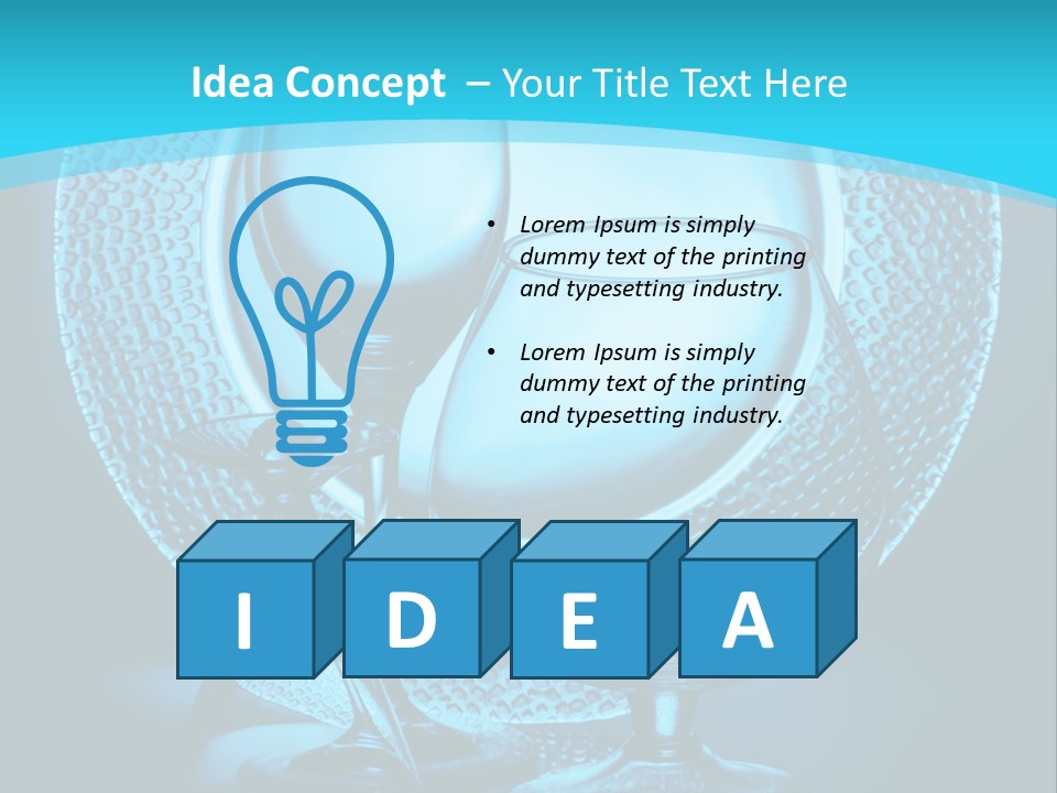 Dinner Thin Glass PowerPoint Template