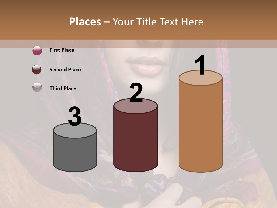 Exotic Beauty Eyes PowerPoint Template