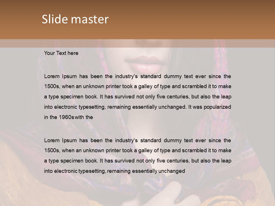 Exotic Beauty Eyes PowerPoint Template