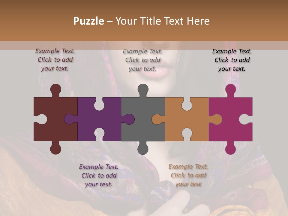 Exotic Beauty Eyes PowerPoint Template