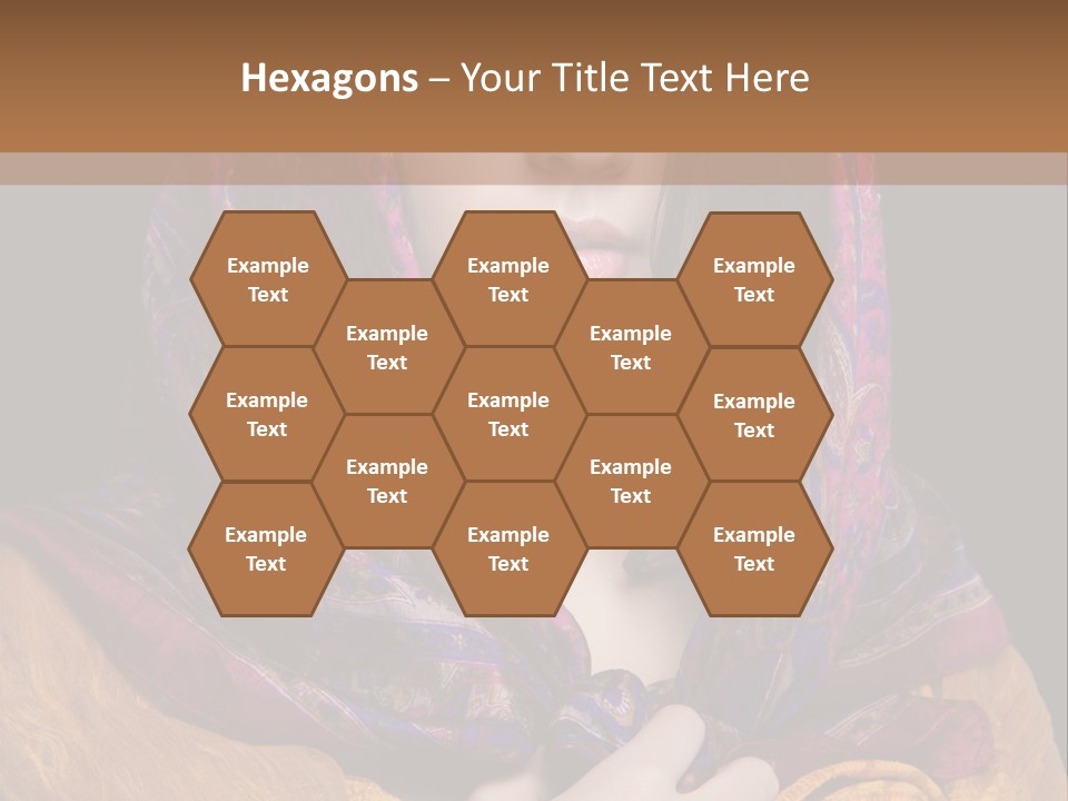 Exotic Beauty Eyes PowerPoint Template