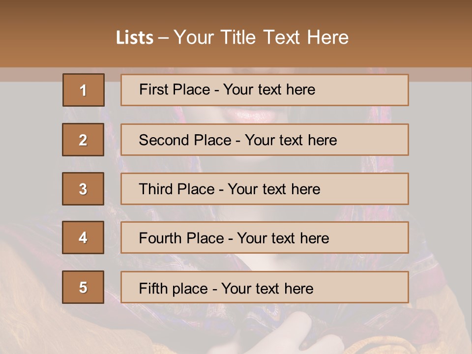Exotic Beauty Eyes PowerPoint Template