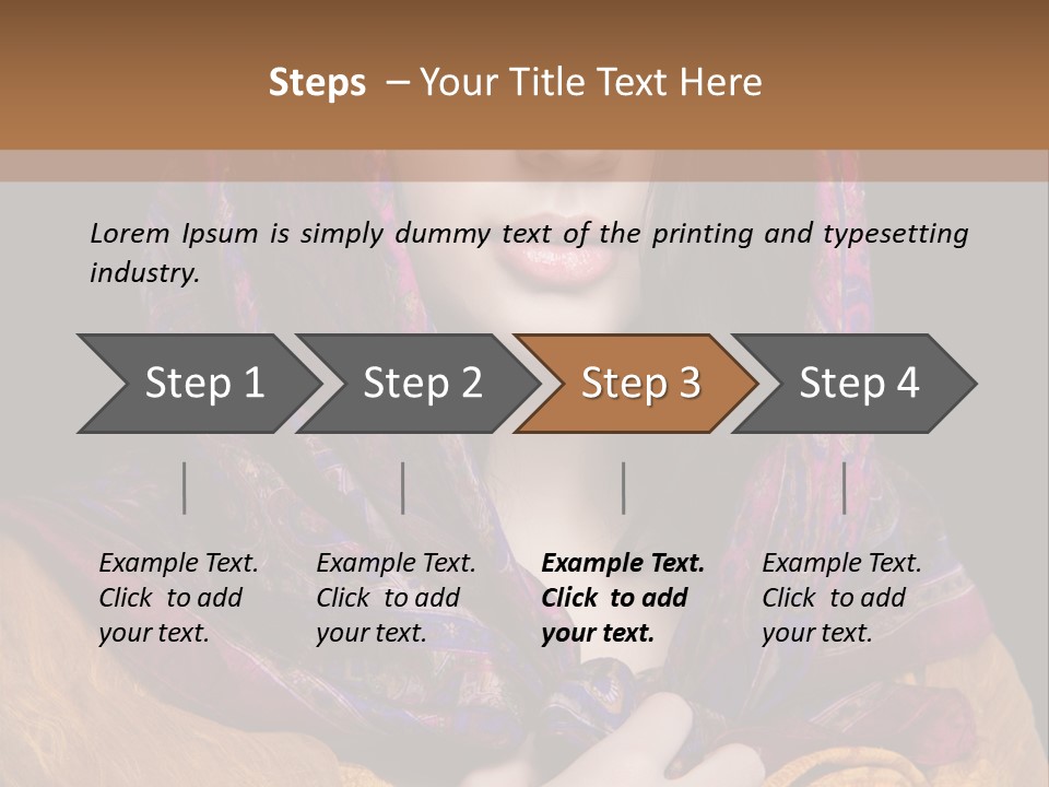 Exotic Beauty Eyes PowerPoint Template