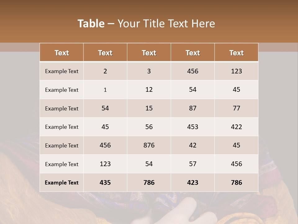 Exotic Beauty Eyes PowerPoint Template