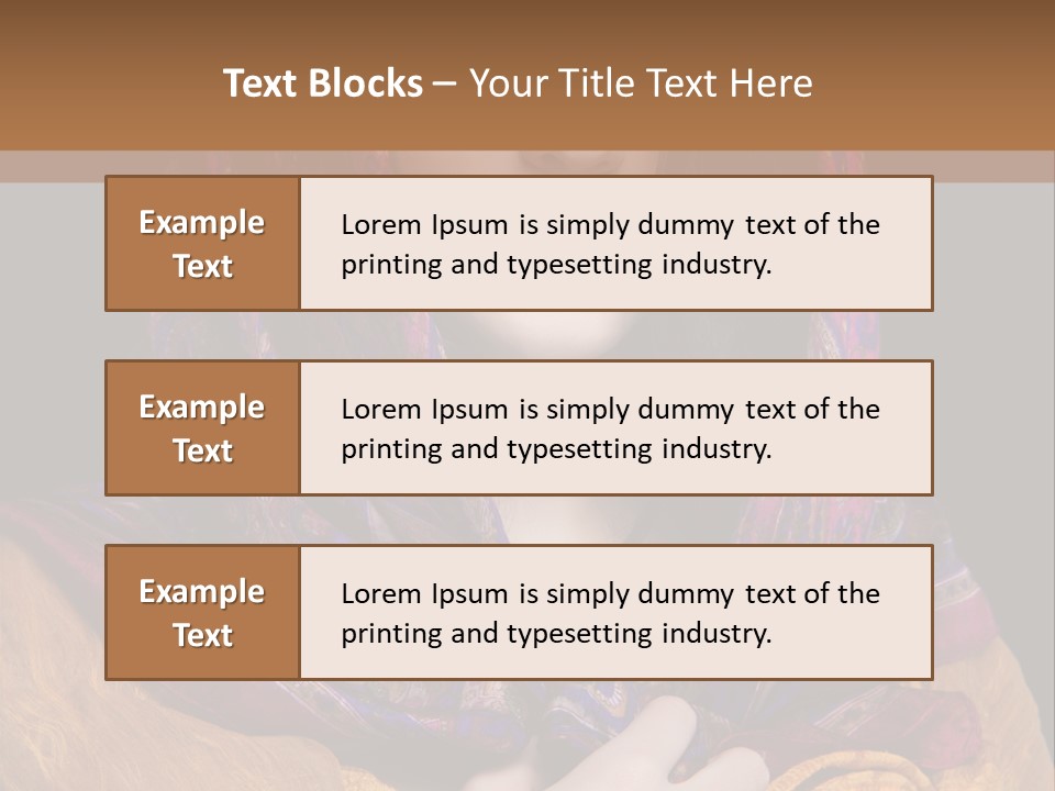 Exotic Beauty Eyes PowerPoint Template