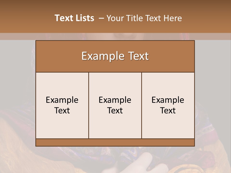 Exotic Beauty Eyes PowerPoint Template
