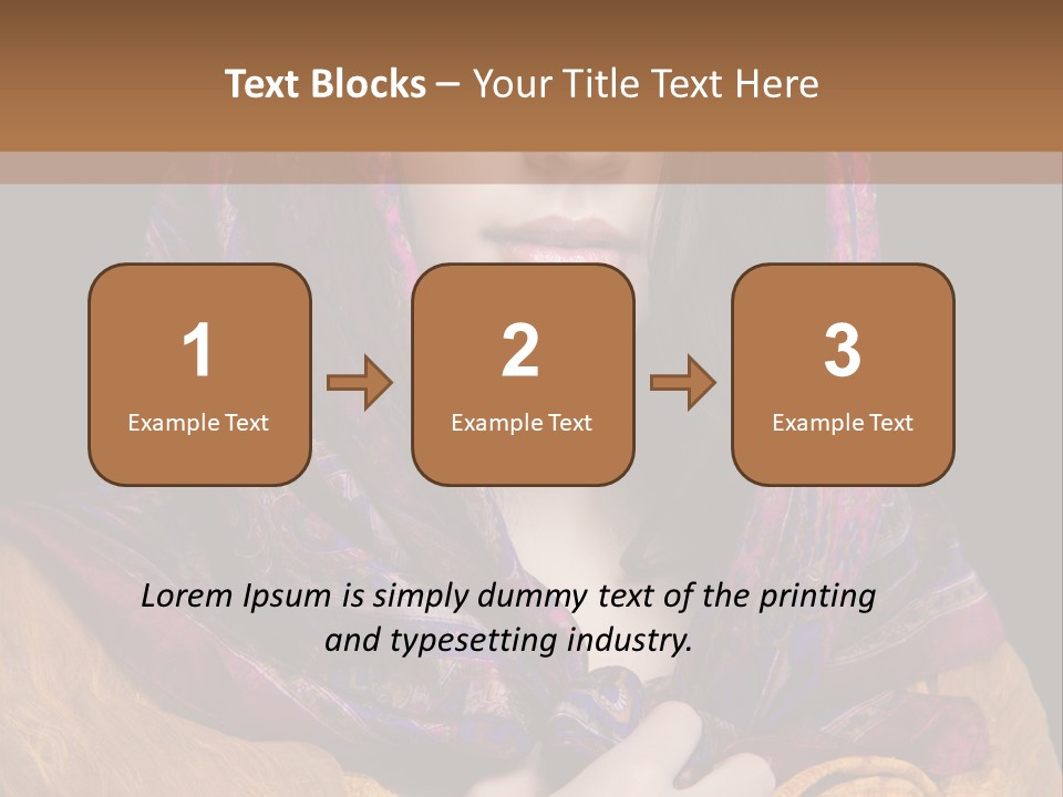 Exotic Beauty Eyes PowerPoint Template