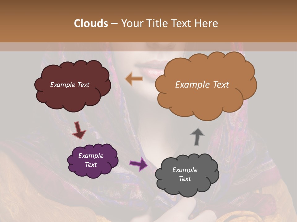 Exotic Beauty Eyes PowerPoint Template