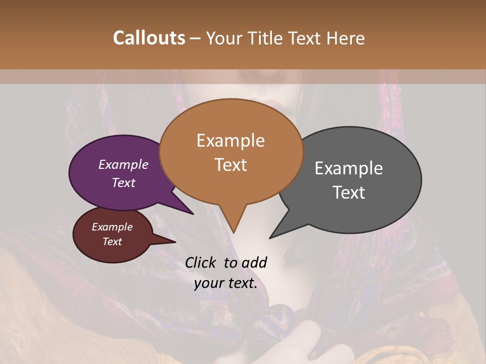 Exotic Beauty Eyes PowerPoint Template