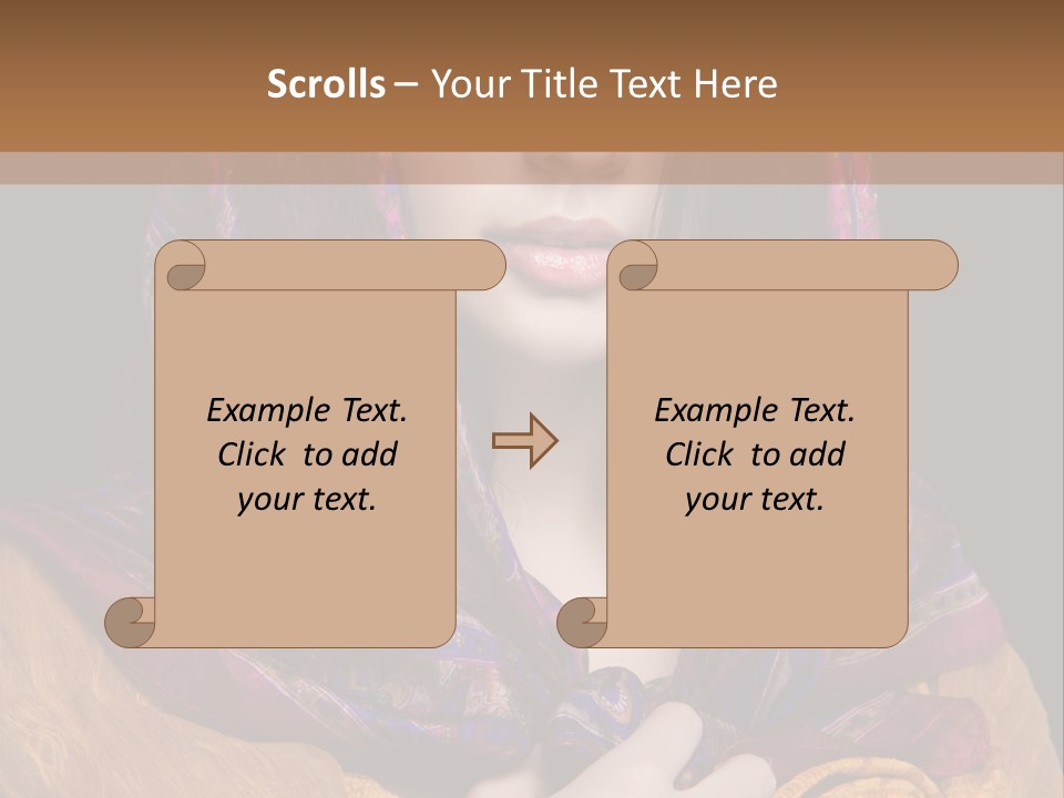 Exotic Beauty Eyes PowerPoint Template
