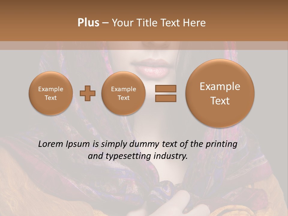 Exotic Beauty Eyes PowerPoint Template