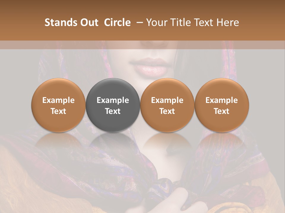 Exotic Beauty Eyes PowerPoint Template