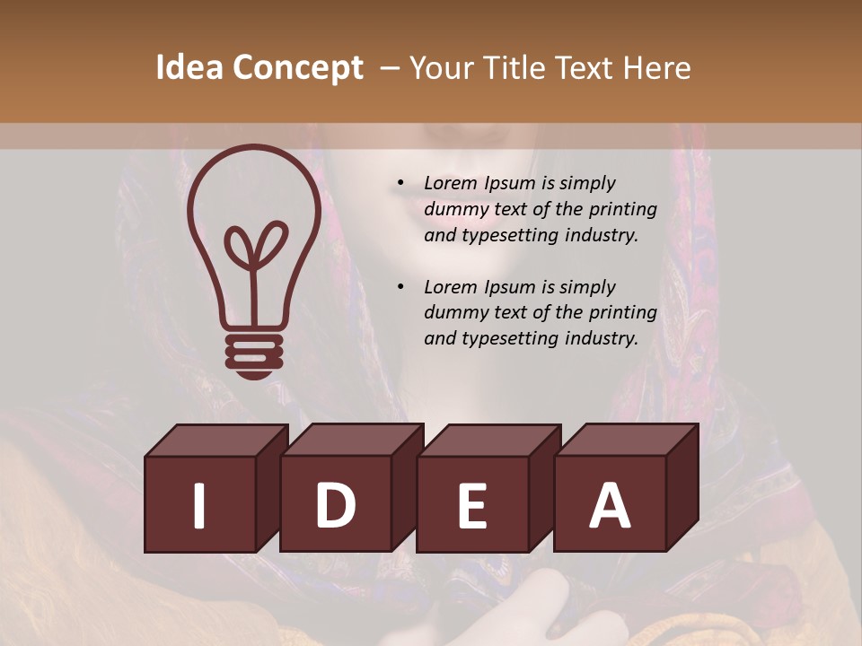 Exotic Beauty Eyes PowerPoint Template