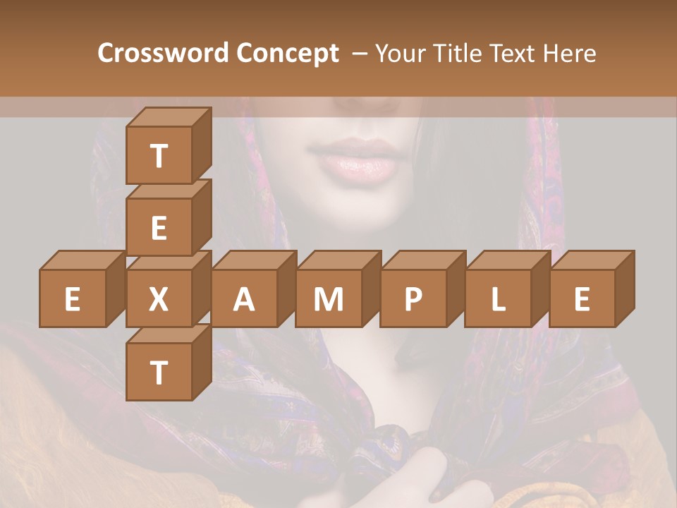 Exotic Beauty Eyes PowerPoint Template