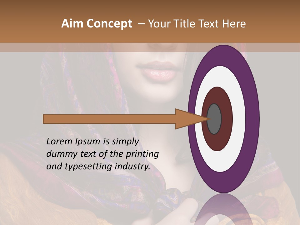 Exotic Beauty Eyes PowerPoint Template