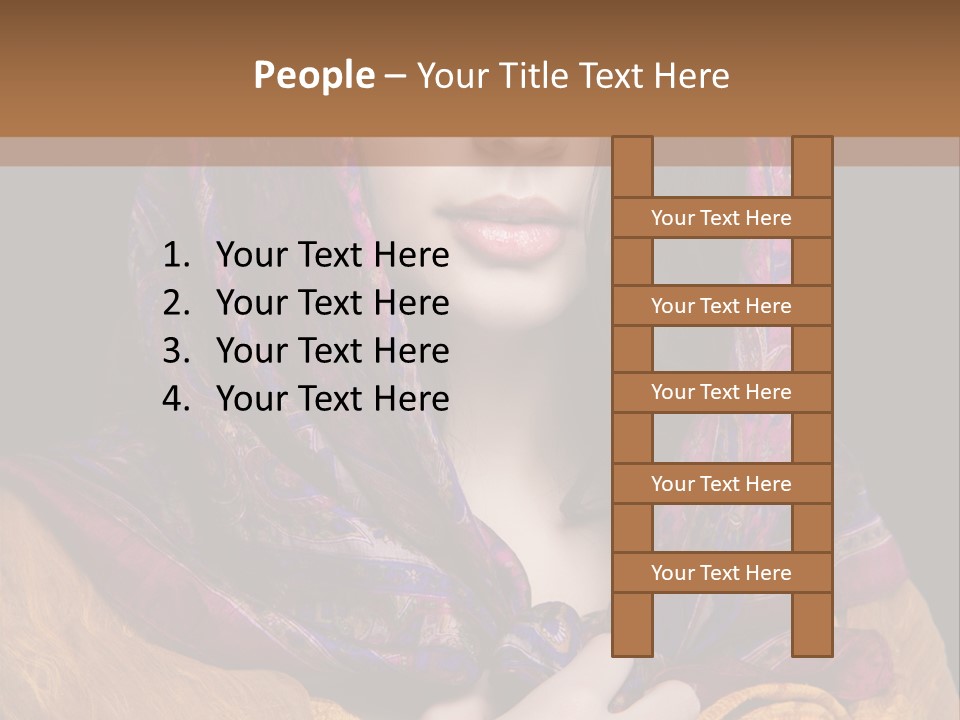 Exotic Beauty Eyes PowerPoint Template