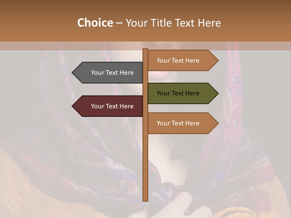 Exotic Beauty Eyes PowerPoint Template