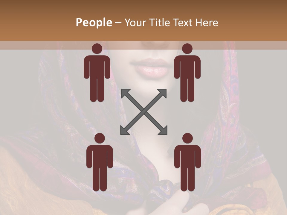 Exotic Beauty Eyes PowerPoint Template