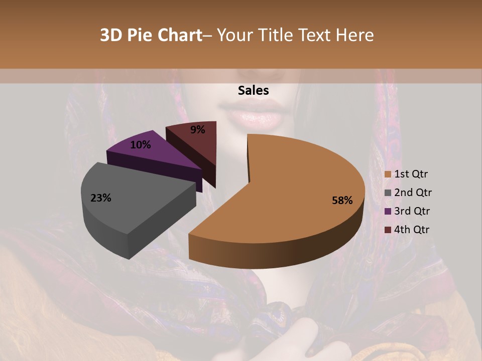 Exotic Beauty Eyes PowerPoint Template