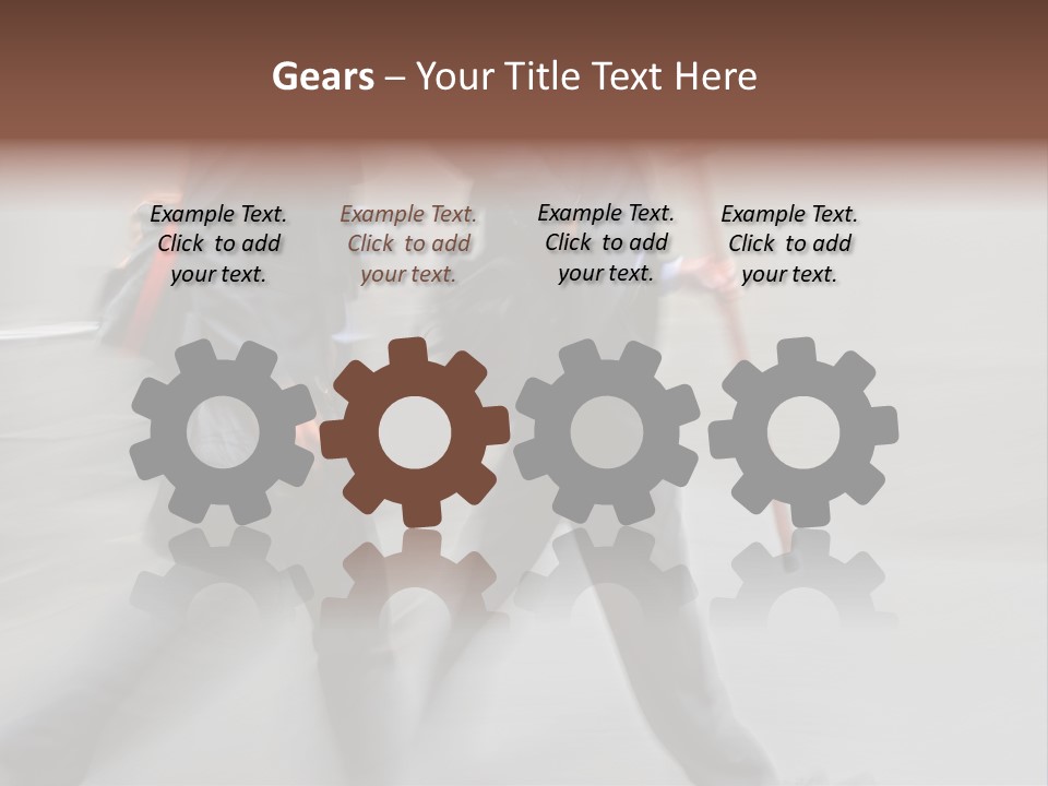 Conference Table Trategy PowerPoint Template