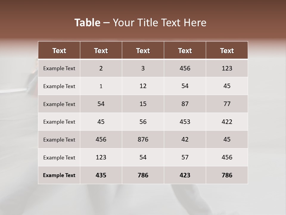 Conference Table Trategy PowerPoint Template