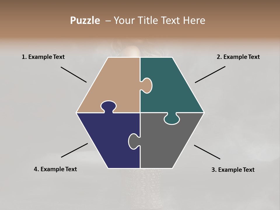 Away Portrait Teen PowerPoint Template