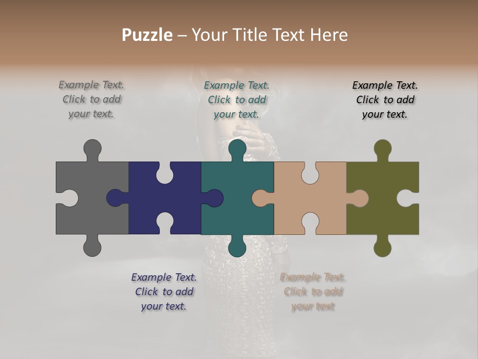 Away Portrait Teen PowerPoint Template