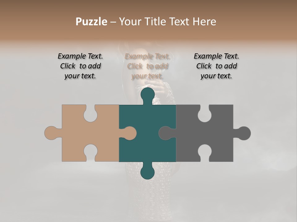 Away Portrait Teen PowerPoint Template