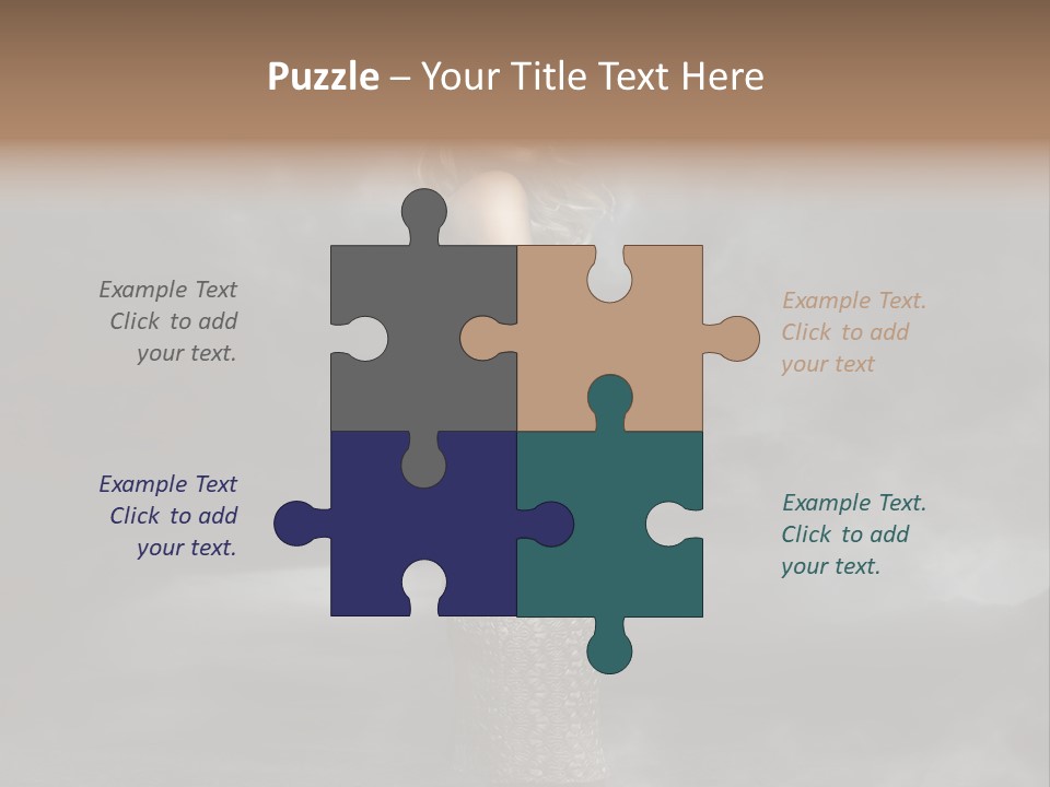 Away Portrait Teen PowerPoint Template