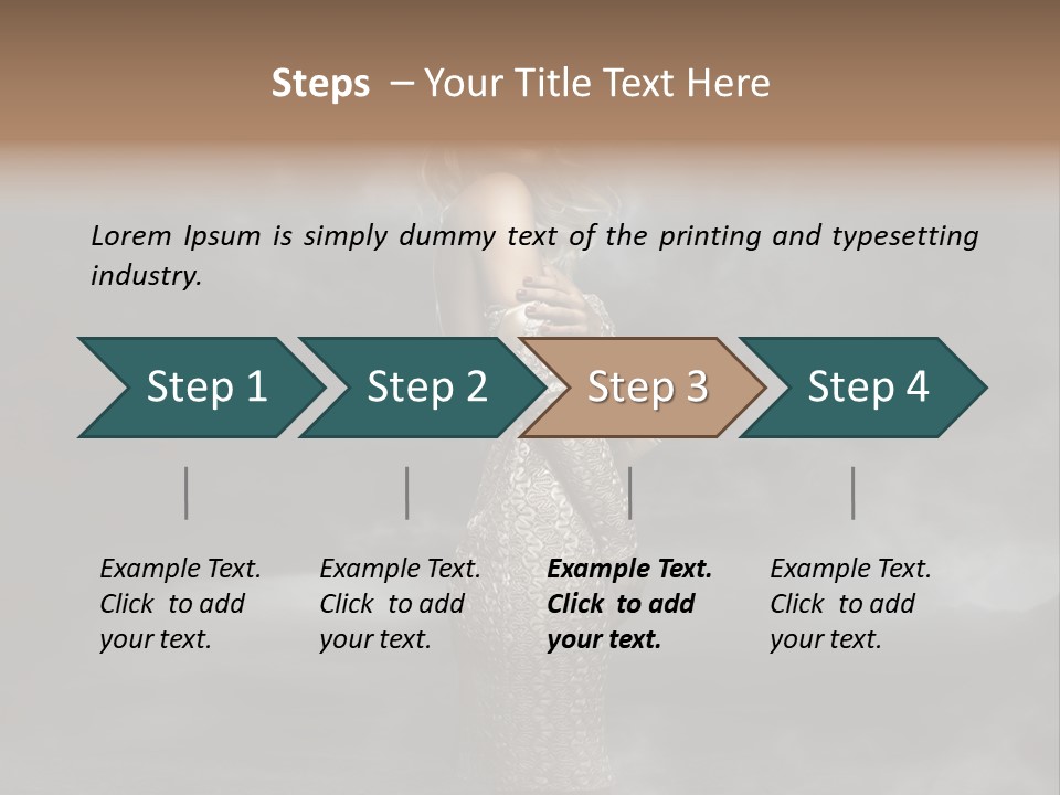 Away Portrait Teen PowerPoint Template
