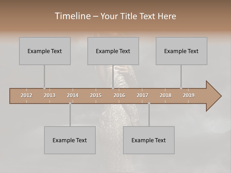 Away Portrait Teen PowerPoint Template