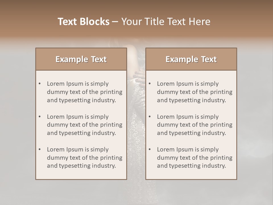 Away Portrait Teen PowerPoint Template