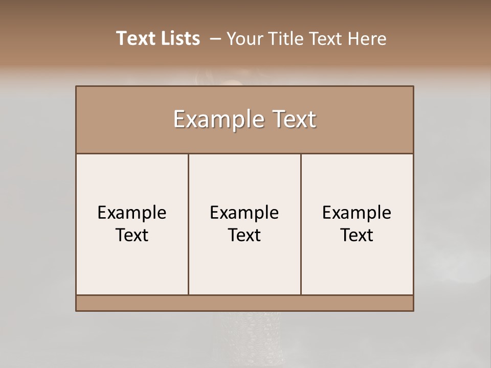 Away Portrait Teen PowerPoint Template