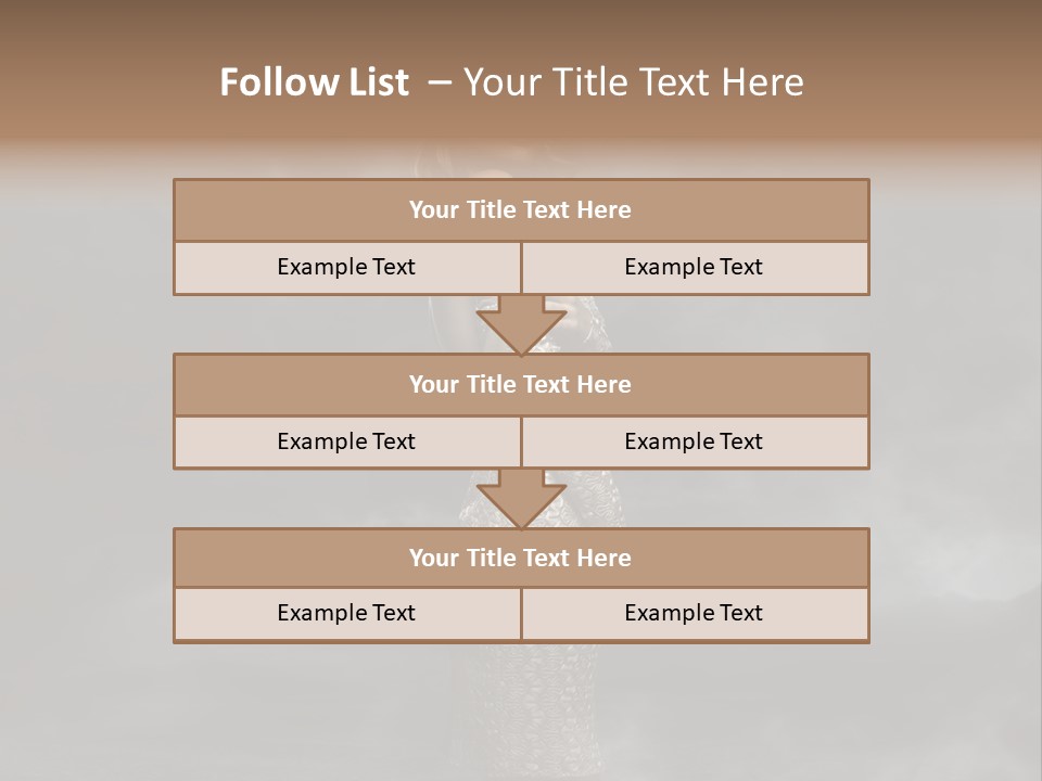 Away Portrait Teen PowerPoint Template