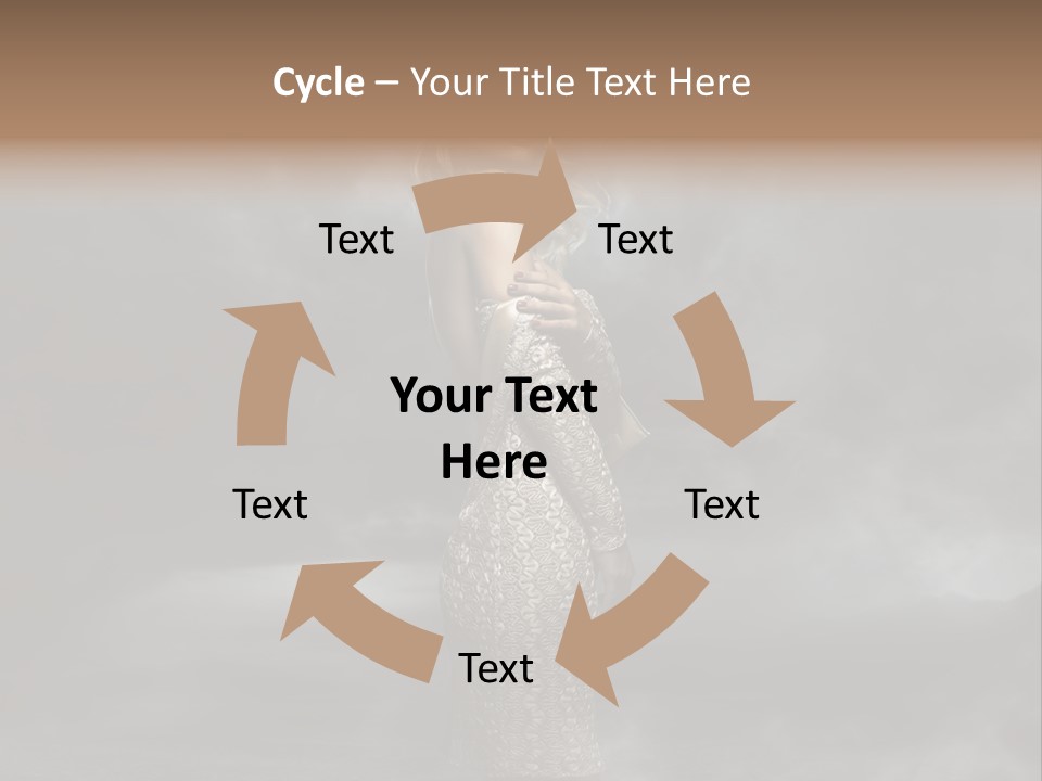 Away Portrait Teen PowerPoint Template