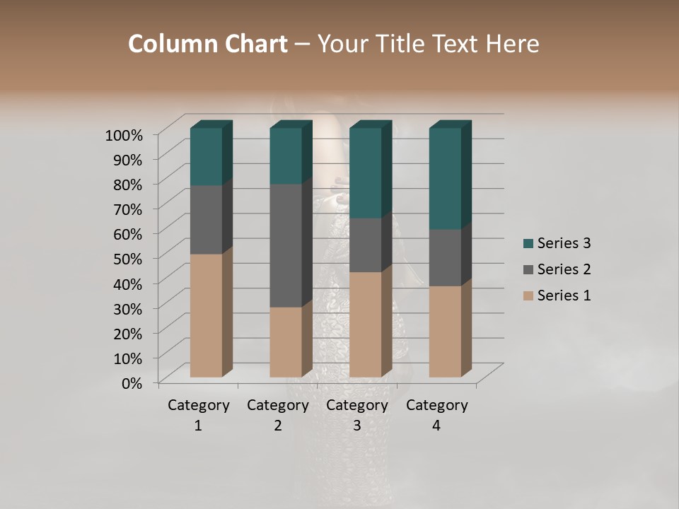 Away Portrait Teen PowerPoint Template