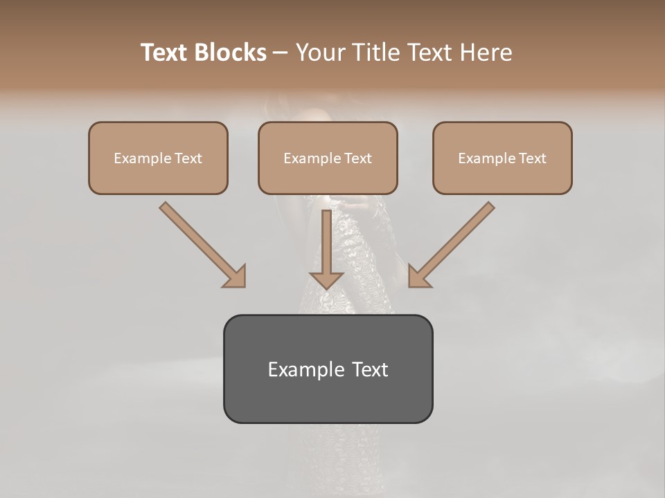 Away Portrait Teen PowerPoint Template