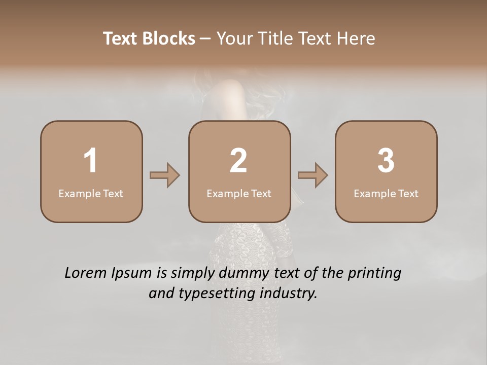 Away Portrait Teen PowerPoint Template