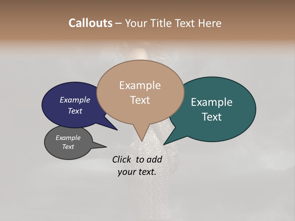 Away Portrait Teen PowerPoint Template